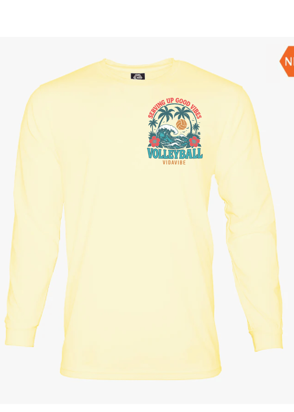Serving Up Good Vibes Volleyball Long Sleeve Dri-Fit